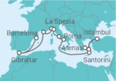 Itinerário do Cruzeiro De Barcelona a Atenas - Princess Cruises