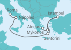 Itinerário do Cruzeiro De Roma a Atenas - Princess Cruises