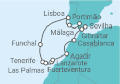 Itinerário do Cruzeiro Sol de Inverno 2024 - NCL Norwegian Cruise Line