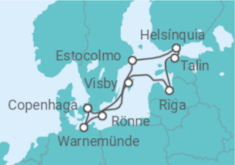 Itinerário do Cruzeiro Alemanha, Suécia, Letónia, Estónia, Finlândia - MSC Cruzeiros
