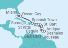 Itinerário do Cruzeiro República Dominicana, EUA, Guadalupe, Antígua E Barbuda, São Vicente E Granadinas - Explora Journeys