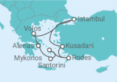 Itinerário do Cruzeiro Turquia, Grécia - Celebrity Cruises