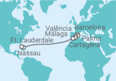 Itinerário do Cruzeiro Espanha, Bahamas - Royal Caribbean
