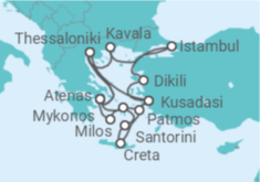 Itinerário do Cruzeiro Grécia, Turquia - Celestyal Cruises