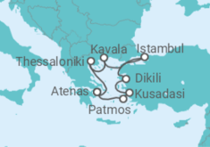Itinerário do Cruzeiro Grécia, Turquia - Celestyal Cruises