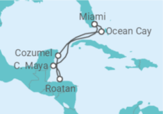 Itinerário do Cruzeiro Honduras, México - MSC Cruzeiros