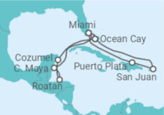 Itinerário do Cruzeiro Honduras, México, EUA, Porto Rico - MSC Cruzeiros