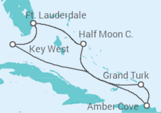 Itinerário do Cruzeiro Bahamas, EUA - Holland America Line