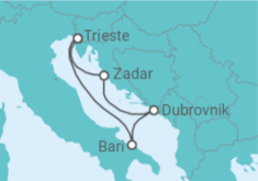 Itinerário do Cruzeiro Croácia, Itália - Costa Cruzeiros