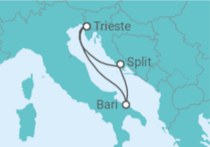 Itinerário do Cruzeiro Itália, Croácia - Costa Cruzeiros