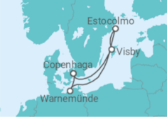 Itinerário do Cruzeiro Suécia, Dinamarca - AIDA