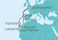 Itinerário do Cruzeiro Ilhas Canárias (Espanha) - Princess Cruises