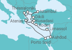 Itinerário do Cruzeiro Grécia, Turquia,  Chipre - Celestyal Cruises