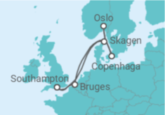 Itinerário do Cruzeiro Noruega, Dinamarca, Bélgica TI - MSC Cruzeiros