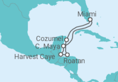 Itinerário do Cruzeiro México, Honduras - Regent Seven Seas