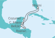 Itinerário do Cruzeiro México, Honduras, Belize TI - MSC Cruzeiros