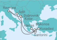 Itinerário do Cruzeiro Montenegro, Croácia, Grécia, Turquia - Royal Caribbean