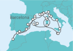 Itinerário do Cruzeiro Espanha, Gibraltar, Marrocos, Itália, França, Monaco, Portugal, Malta - Seabourn