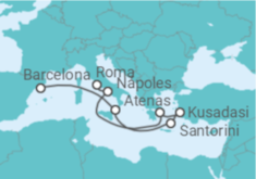 Itinerário do Cruzeiro Grécia, Turquia - Disney Cruise Line