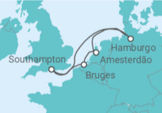 Itinerário do Cruzeiro Holanda, Bélgica - Disney Cruise Line