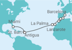 Itinerário do Cruzeiro De Miami (EUA) a Barcelona - Explora Journeys