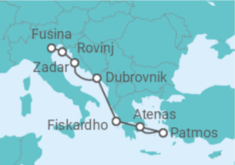 Itinerário do Cruzeiro Grécia, Croácia - Explora Journeys