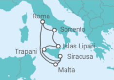 Itinerário do Cruzeiro Itália, Malta - Explora Journeys
