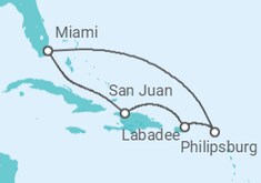Itinerário do Cruzeiro Sint Maarten, Porto Rico - Royal Caribbean