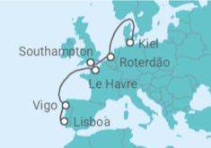 Itinerário do Cruzeiro De Lisboa a Kiel - Costa Cruzeiros