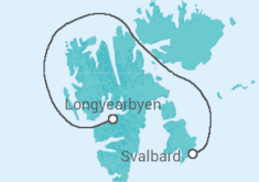 Itinerário do Cruzeiro Longyearbyen, Svalbard - Silver Endeavour - Silversea