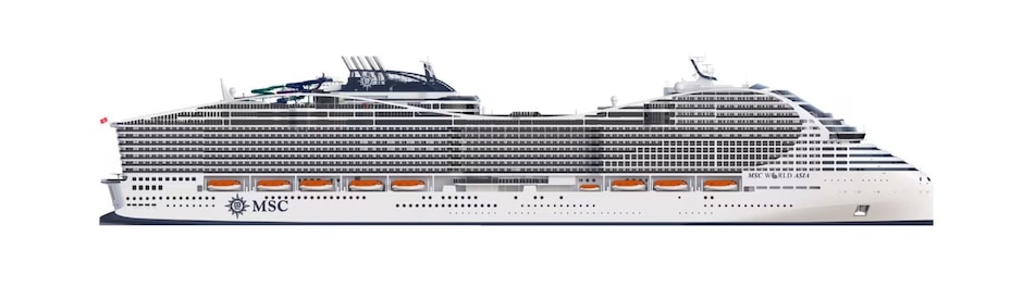 Perfil dos decks do MSC World Asia