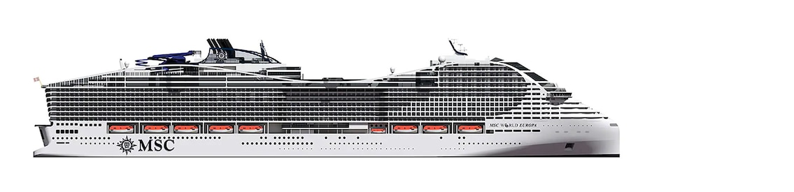 Perfil dos decks do MSC World Europa