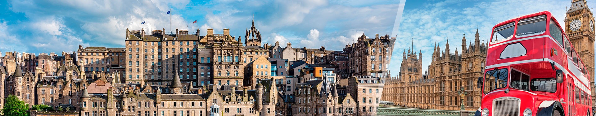 Londres e Edimburgo de avião