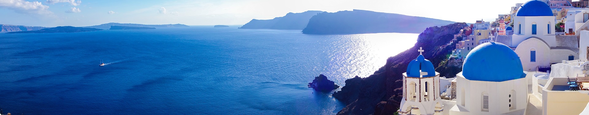 Atenas, Míconos e Santorini de avião, com transfers e carro alugado