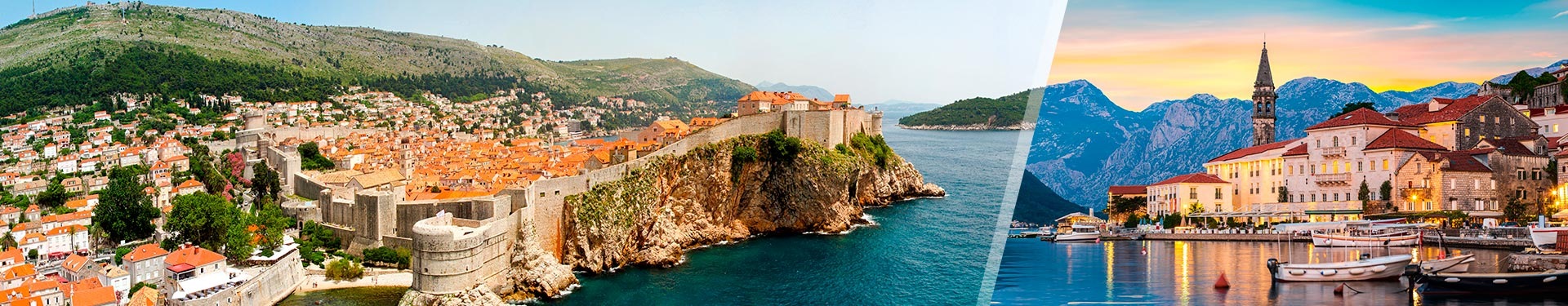 Baía de Cátaro (Kotor) e Dubrovnik