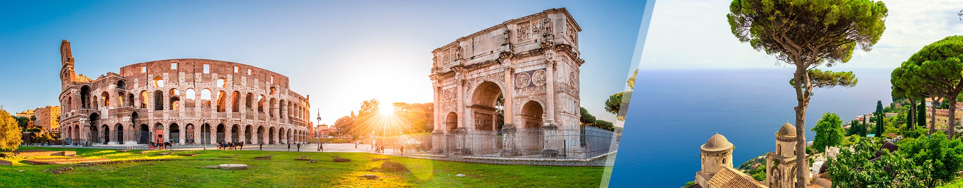 Roma e Nápoles de comboio