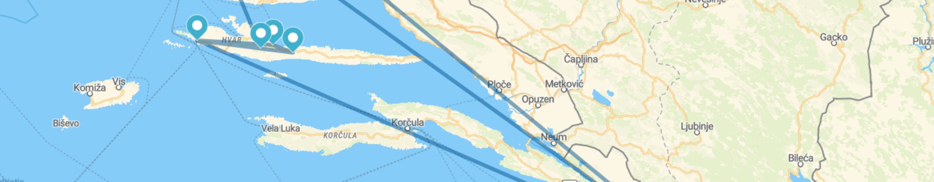 Percurso pela Riviera Croata até Split