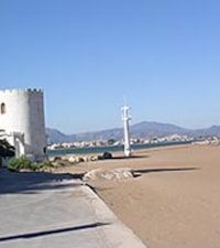 Praia Molinos y Palmeras