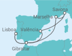 Itinerário do Cruzeiro Mediterrâneo desde Lisboa III - Costa Cruzeiros