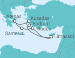 Itinerário do Cruzeiro Grécia, Chipre, Turquia - Royal Caribbean