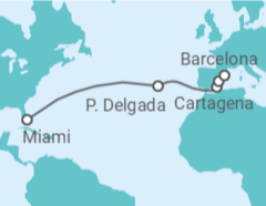 Itinerário do Cruzeiro Portugal, Espanha - Royal Caribbean