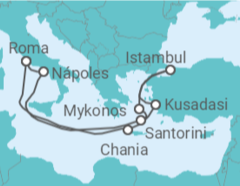 Itinerário do Cruzeiro Grécia, Turquia, Itália - Celebrity Cruises
