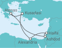 Itinerário do Cruzeiro Israel, Egipto, Turquia - Celebrity Cruises