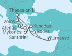 Itinerário do Cruzeiro Grécia, Chipre, Turquia - Celebrity Cruises