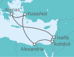 Itinerário do Cruzeiro Israel, Egipto, Turquia, Grécia - Celebrity Cruises