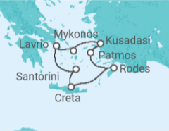 Itinerário do Cruzeiro Egeu Icónico  - Celestyal Cruises