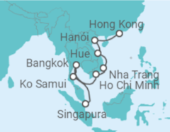 Itinerário do Cruzeiro Tailândia, Vietname - Celebrity Cruises