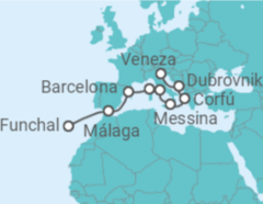 Itinerário do Cruzeiro Espanha, França, Itália, Grécia, Croácia - MSC Cruzeiros