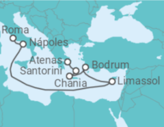 Itinerário do Cruzeiro Grécia, Turquia, Chipre, Itália - Royal Caribbean