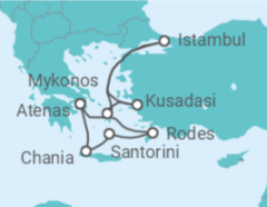 Itinerário do Cruzeiro Turquia, Grécia - Virgin Voyages